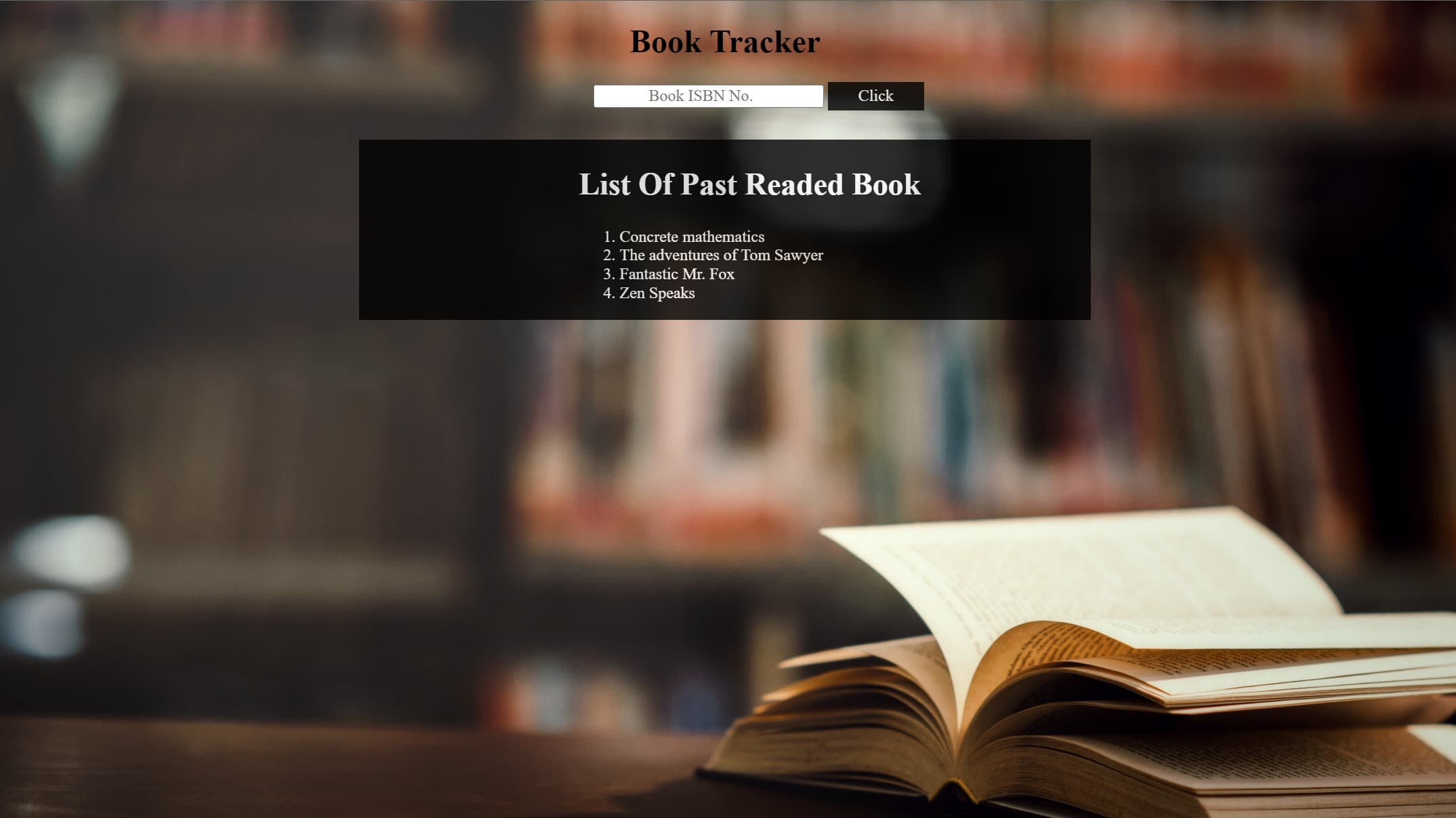How I Build Book Tracker App using API and Local Storage