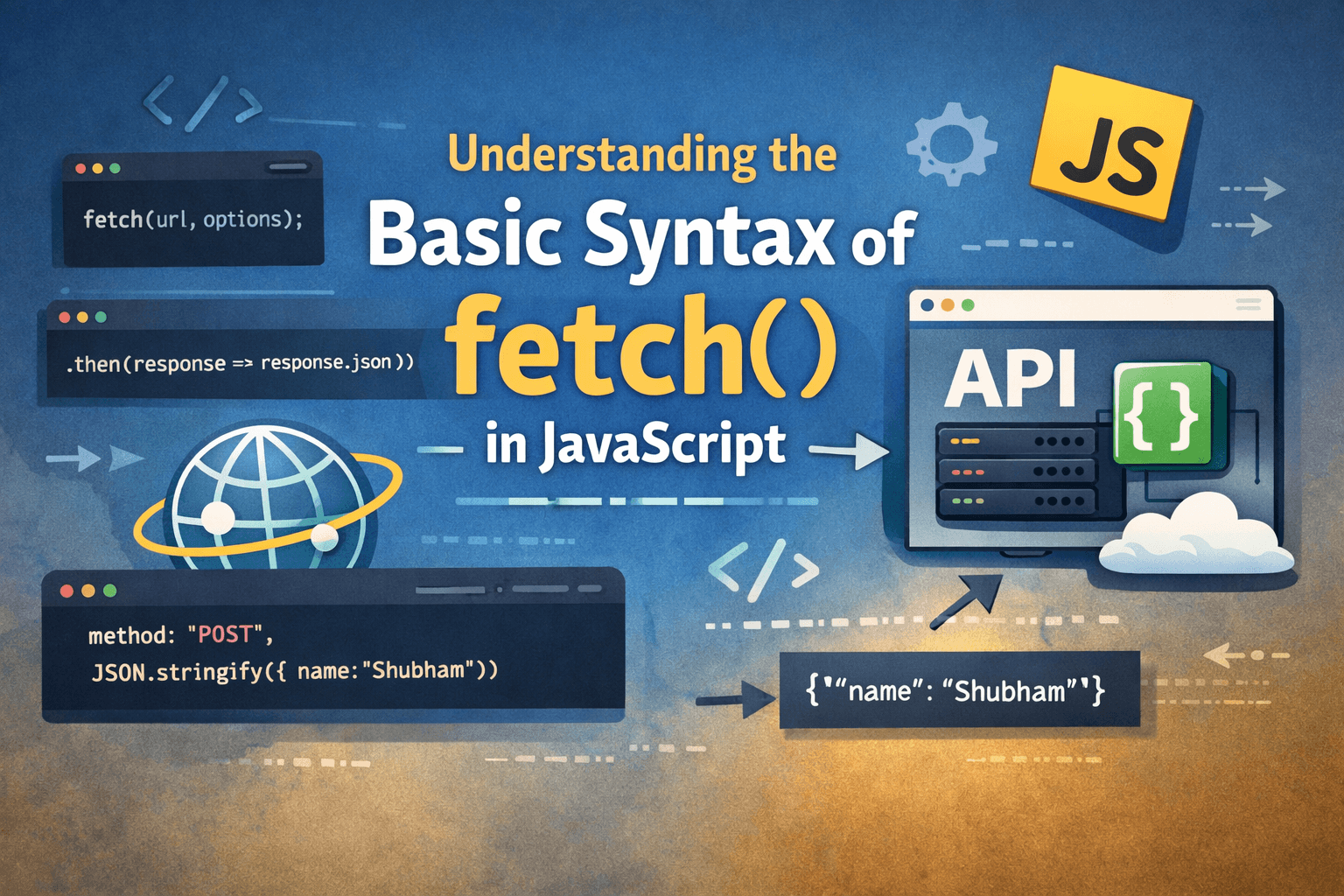Understanding the Basic Syntax of fetch() in JavaScript