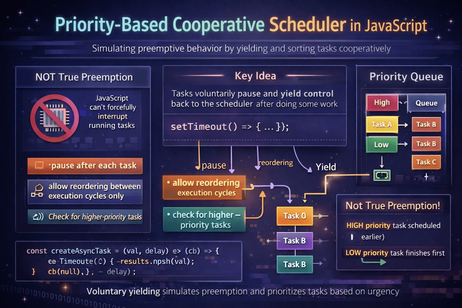 How I Solved Preemptive Priority Task Scheduler in JavaScript
